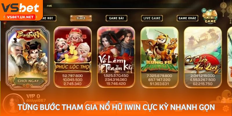 Từng bước tham gia nổ hũ Iwin cực kỳ nhanh gọn